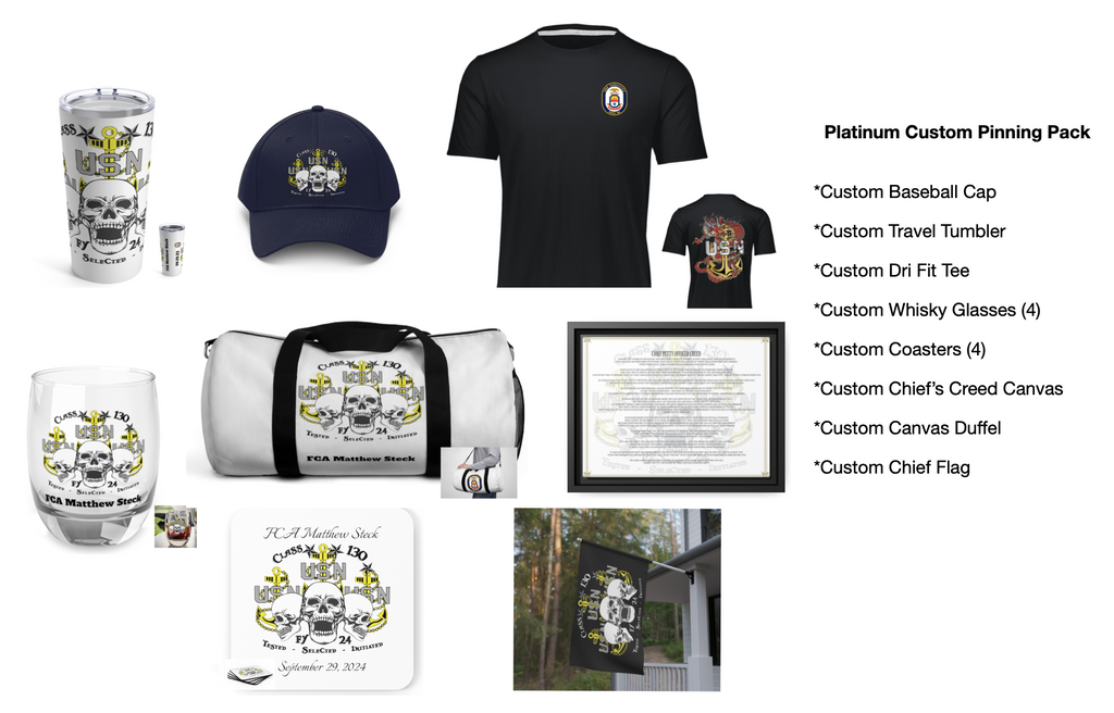 Custom Platinum Chief Pinning Pack