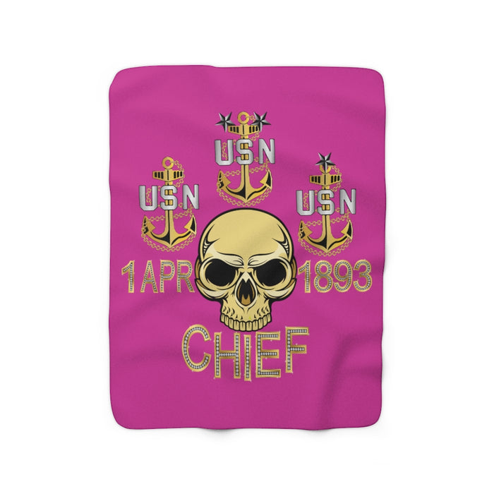 Chief Skull Sherpa Fleece Blanket