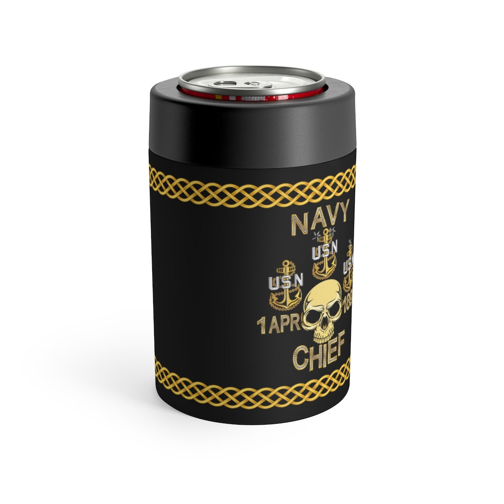 Navy Chief Metal Can Holder